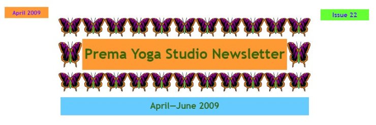 April Newsletter 2009